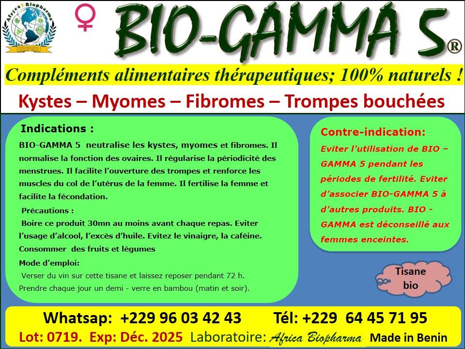 Etiquette bio gamma 5